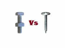 bolt vs screw