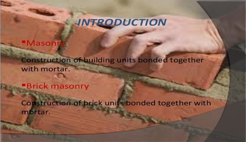 Technical Terms Used In Masonry Works