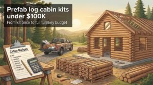 Prefabricated Log Cabin Kits Under 100K: Kit Price vs Total Build Cost